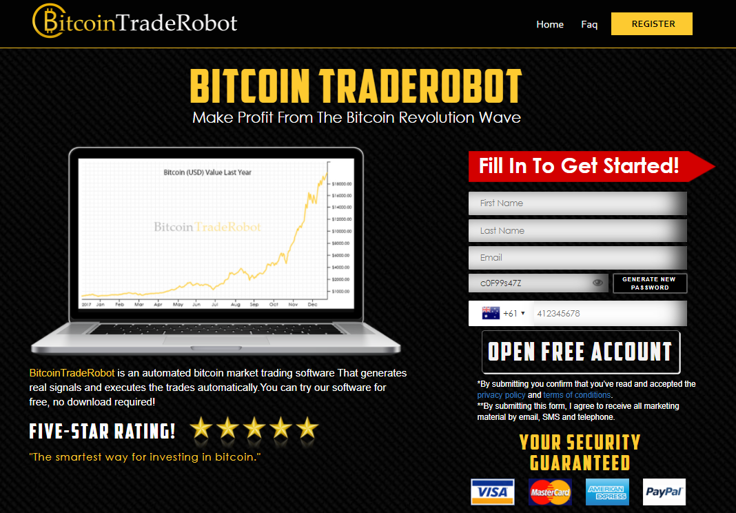 Bitcoin Trade Robot Screenshot